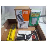 TRAY LOT NEW SPRAY GUN