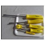 6 SNAP-ON STANDARD SCREWDRIVERS