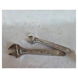 2-Snap-on Adjustable Wrenches, 10 in - 12 in