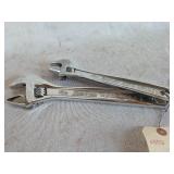 2-Snap-on Adjustable Wrenches 10 in -12 in