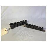 Napa Sockets 3/8 in Drive, 5/16-15/16, Standard