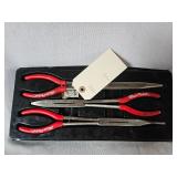 Blue Point Long Reach Needle Pliers 3 Piece Set