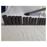 SNAP-ON IMPACT DEEP WELL METRIC SOCKET SET