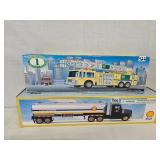 Shell Tanker and BP Aerial Tower Fire Truck