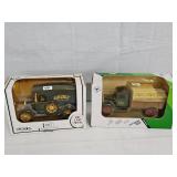 2 Ertl  Truck  Banks, Agway and JD  Truck