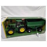 JD 7430 Big Farm Tractor w/Gravity Wagon