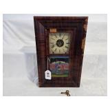 Vintage Clock w/Key (working cond.)