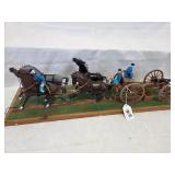 4-Horse Hitch Pulling Army Wagon