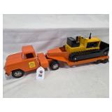 Pressed Steel State Hi-Way Dept Flatbed Truck w/Tr