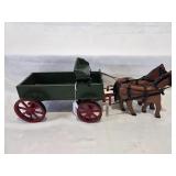 2-Horse Hitch w/Custom Buck Wagon