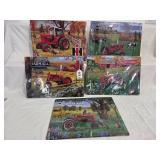 5-Tin Tractor Signs, (12x17)