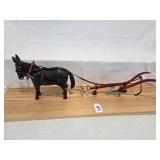 Black Mule w/Walk behind Plow, Mountville MFG.