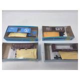 4 HO Scale Athearn Rolling Stock Model Kits