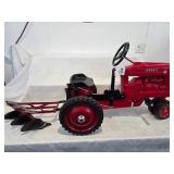 Farmall M Pedal Tractor w/Custom 3-Bottom Plow