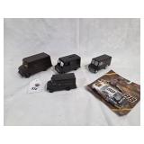 4-UPS Trucks and UPS Dale Jarrett Car