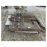 Pallet of Misc - Grates, Angle Iron, Etc