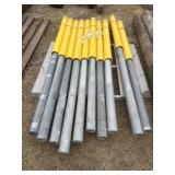 10 Galvanized Steel Posts