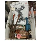 Tote of Misc Vintage Glassware & More