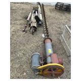 16 ft 6 in Auger w/ Motor & 10 ft 8 in Auger