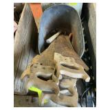 Cast Iron Tub w/ Misc Items