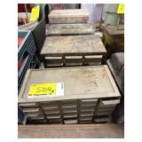 4 Steel Small Parts Organizer & Contents &