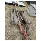2 Vintage Hand Pumps w/ Spouts