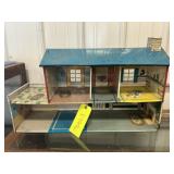 Vintage Metal Dollhouse