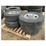 4-265/75 R 16 Tires & Rims w/ Hub Caps