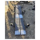 71 x 6 1/2 in Running Boards w/ Mounting Brackets
