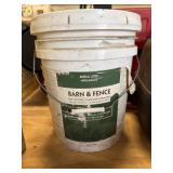 Barn & Fence White Paint - 5 Gallon - Unused