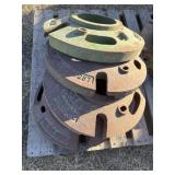 4-John Deere Rear Wheel Weights