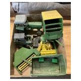 Box of John Deere Toys