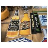 5 Beer/Whiskey Signs & Small Rubber Bar Mats