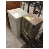 2 Drawer File Cabinet Metal Organizer