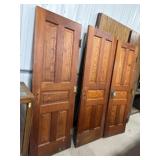 3-Wood 5-Panel Doors w/ Hinges