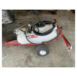 15 Gallon Pull Behind Sprayer w/ 3 Ft Boom