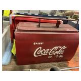 Vintage Coca Cola Metal Ice Chest &