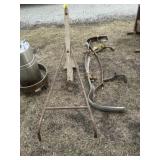 Antique Wood Steel Handle Cultivator &