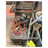 Milk Crate w/ Misc Items