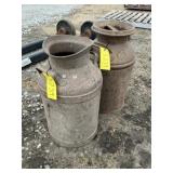 2-10 Gallon Cream Cans