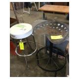Padded Bar Stool & Tractor Seat Bar Stool