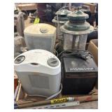 3 Small Electric Heaters & 2 Kerosene Lanterns