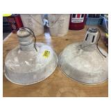 2 Porclein Light Fixtures - 18 in