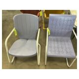 2 Purple Outdoor Chairs