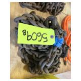 Log Chain - 20 ft - 3/8 in w/ Hooks on Both Ends