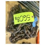 Log Chain- 16 1/2 ft -3/8 in w/ Hooks on Both Ends