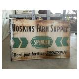 Hoskins Farm Supply Metal Sign
