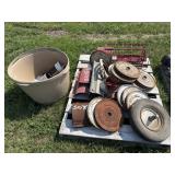 Pallet of Misc Items - Pulleys, Connectors & More