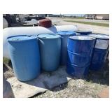 3-50 Gallon Steel Barrels & More