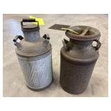 2-10 Gallon Cream Cans